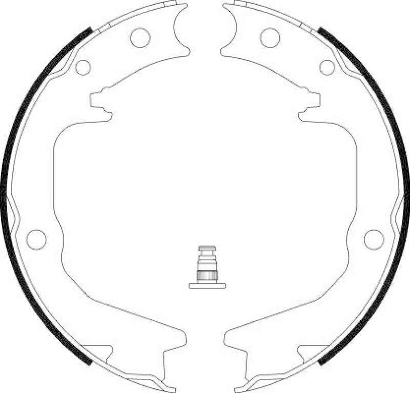 HELLA 8DA 355 050-631 Bremsbackensatz Feststellbremse