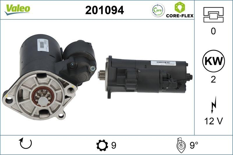 VALEO 201094 Starter - CORE-FLEX - VW Touareg I