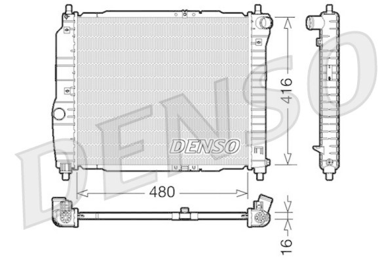 DENSO DRM15003 Kühler CHEVROLET KALOS 1.4 16V (2005 - )