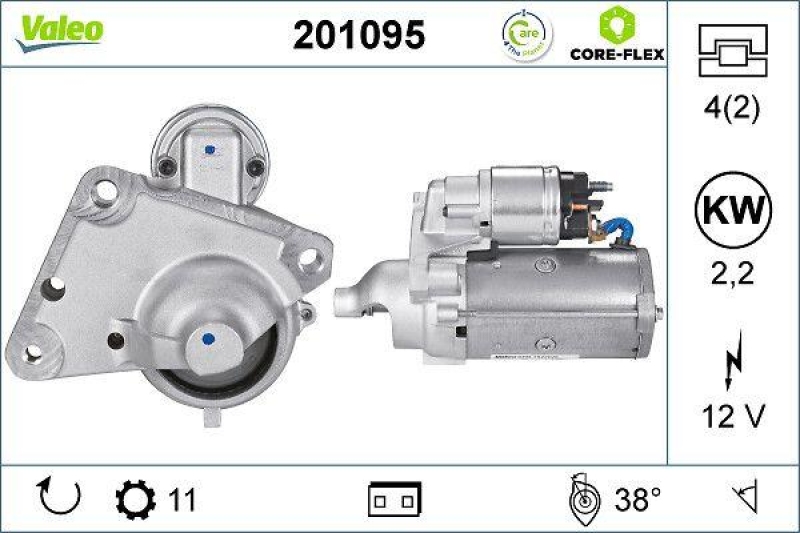 VALEO 201095 Starter - CORE-FLEX - CITROEN Berlin