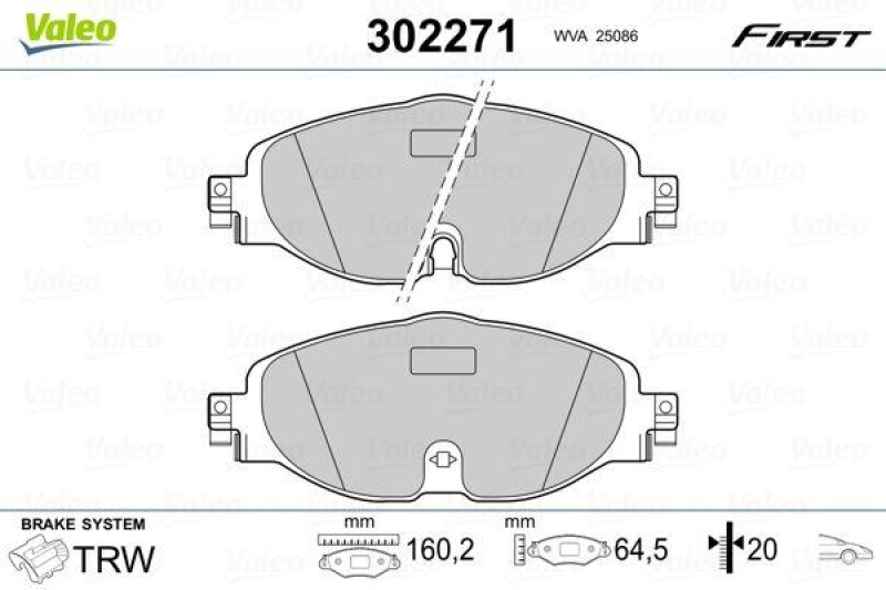 VALEO 302271 SBB-Satz FIRST