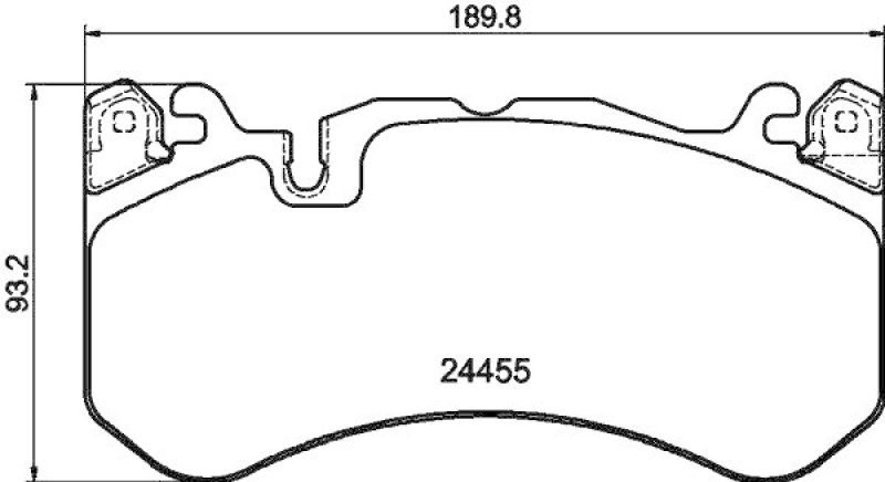 HELLA 8DB 355 039-931 Scheibenbremsbelagsatz