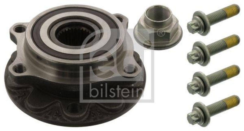 FEBI BILSTEIN 44333 Radlagersatz mit Radnabe, ABS-Impulsring und Anbaumaterial für Alfa Romeo