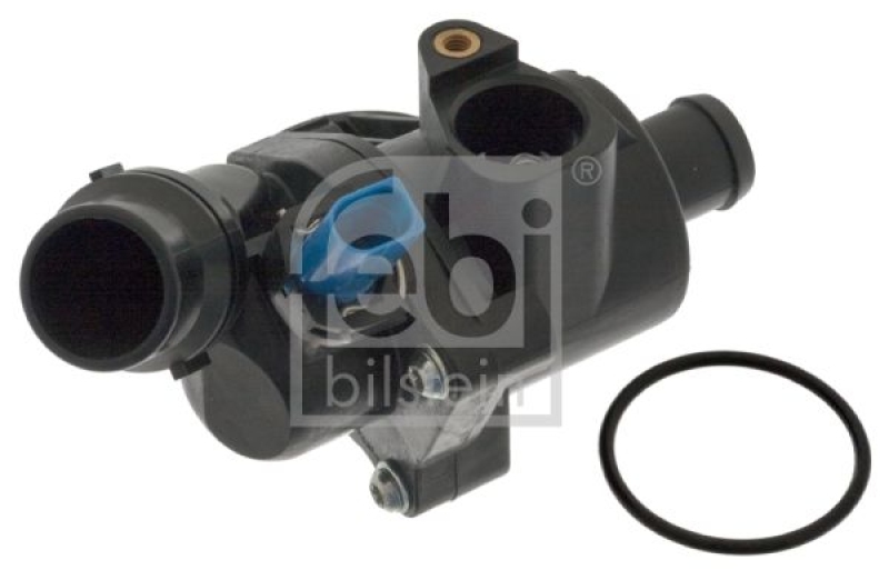 FEBI BILSTEIN 100313 Thermostat mit Gehäuse, Dichtung und Temperaturschalter für VW-Audi