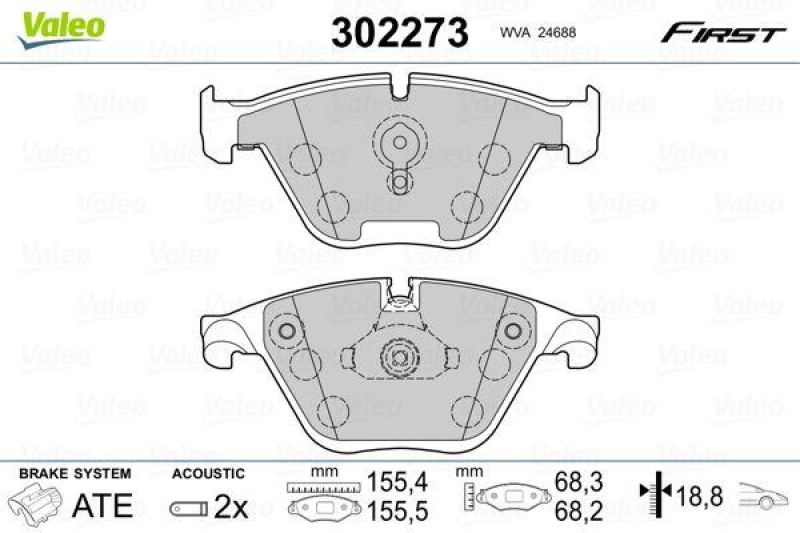 VALEO 302273 SBB-Satz FIRST