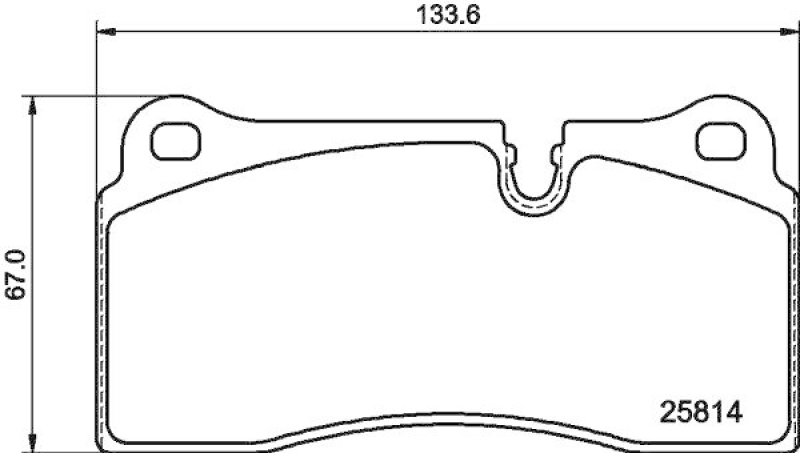 HELLA 8DB 355 039-951 Scheibenbremsbelagsatz