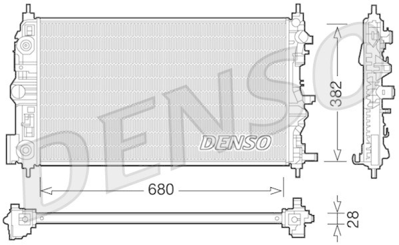 DENSO DRM15006 Kühler CHEVROLET CRUZE (J300) 2.0 CDI (2010 - )