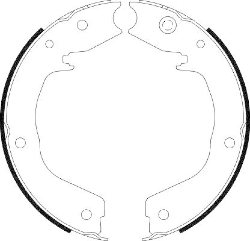 HELLA 8DA 355 050-701 Bremsbackensatz für MITSU.