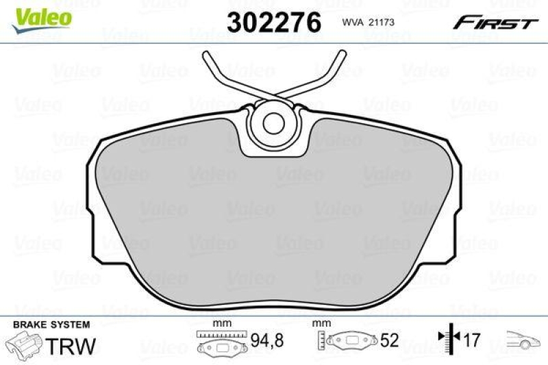 VALEO 302276 SBB-Satz FIRST