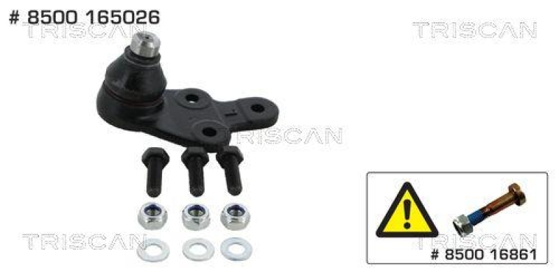 TRISCAN 8500 165026 Traggelenk für Ford Kuga