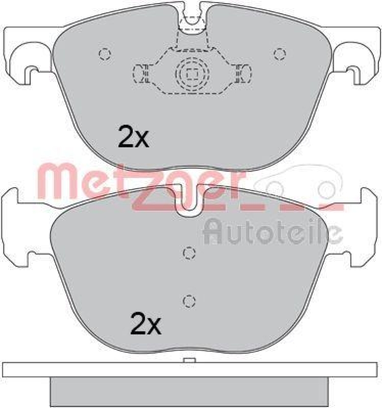 METZGER 1170562 Bremsbelagsatz, Scheibenbremse WVA 24 170