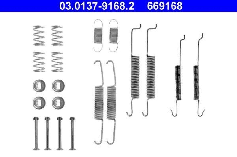 ATE 03.0137-9168.2 TBB-Zubehör für AUDI 80+90 SEAT VW GOLF JE.VENT