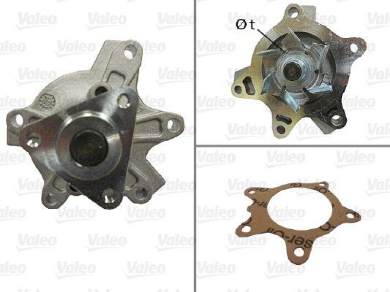 VALEO 506848 Wasserpumpe TOYOTA YARIS 1.4 D-4D