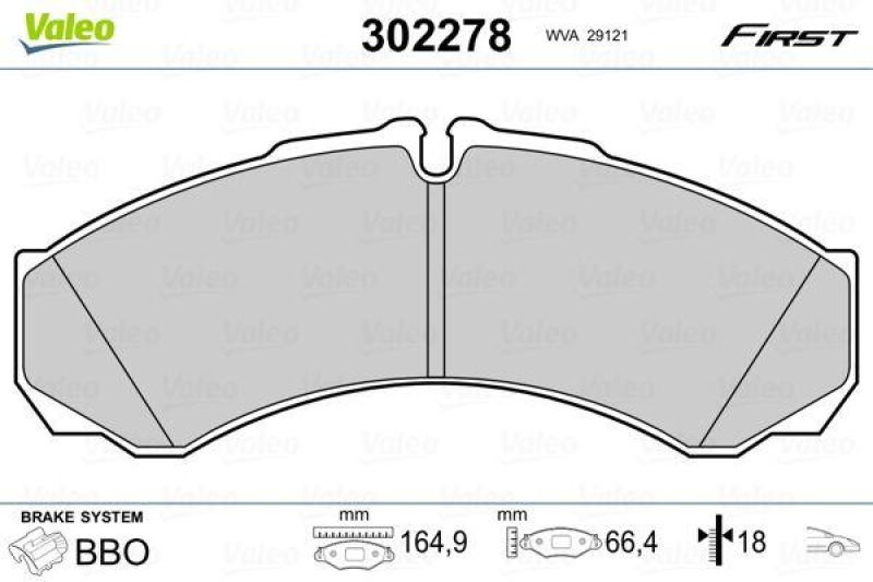 VALEO 302278 SBB-Satz FIRST