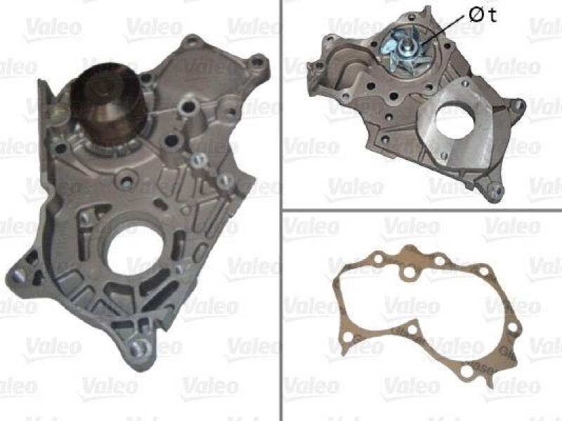 VALEO 506849 Wasserpumpe TOYOTA COROLLA 2.0 D4-D