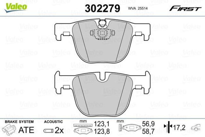 VALEO 302279 SBB-Satz FIRST