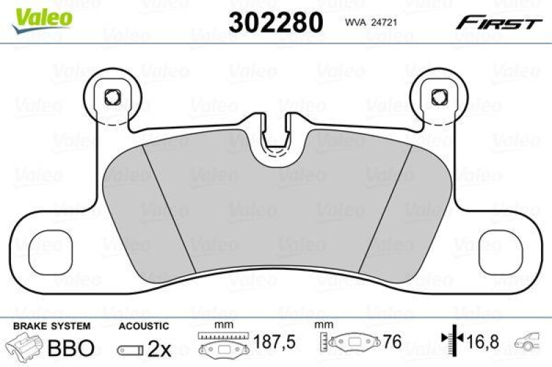 VALEO 302280 SBB-Satz FIRST