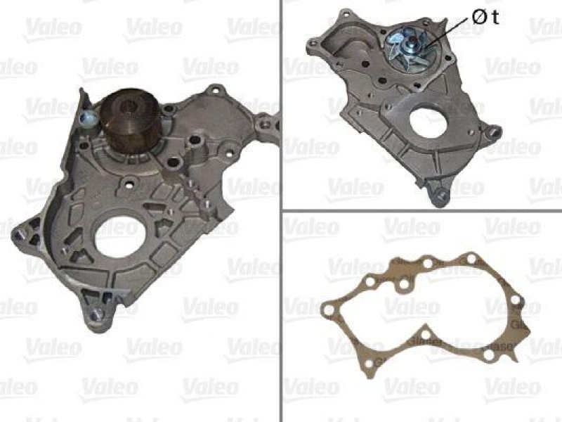 VALEO 506851 Wasserpumpe TOYOTA RAV4 II 2.0 D-4D