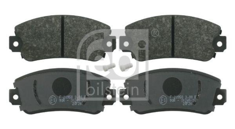 FEBI BILSTEIN 16077 Bremsbelagsatz für Fiat