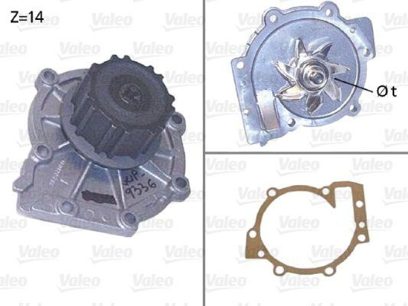 VALEO 506853 Wasserpumpe BMW X1 (E84) 2.0 D 4X4 136