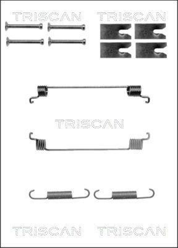 TRISCAN 8105 152562 Montagesatz F. Bremsbacken für Fiat