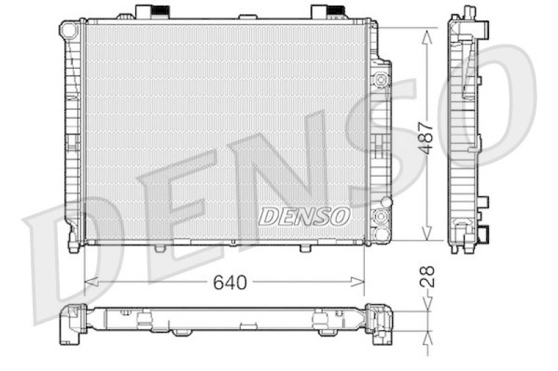 DENSO DRM17088 Kühler MERCEDES-BENZ E-CLASS (W210) E 200 (210.035) (1995 - 2000)
