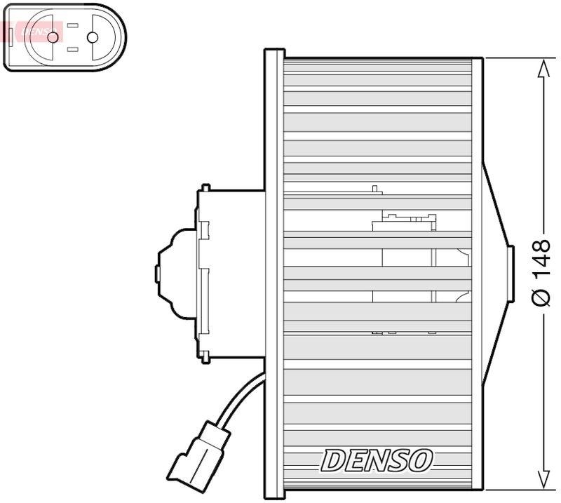 DENSO DEA10054 Innenraumgebläse FORD FIESTA KA (RB_) 1.3 i (96-08)