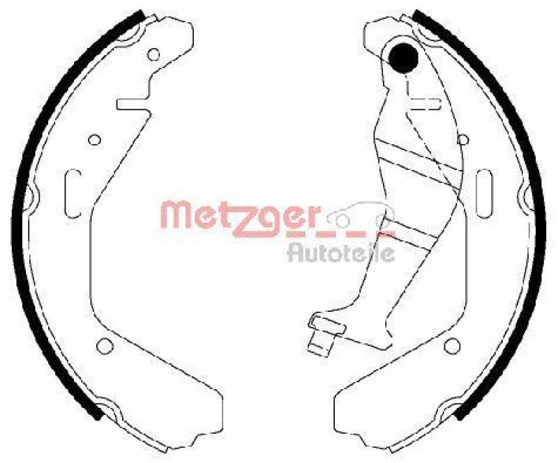 METZGER Bremsbackensatz