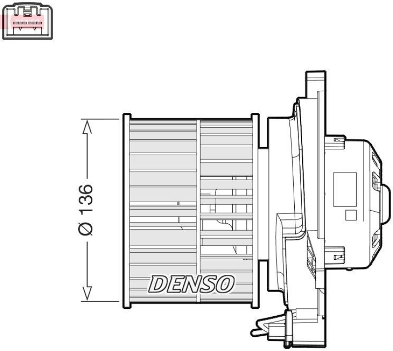 DENSO DEA10055 Innenraumgebläse FORD FIESTA V (JH_, JD_) 1.4 16V (01-08)