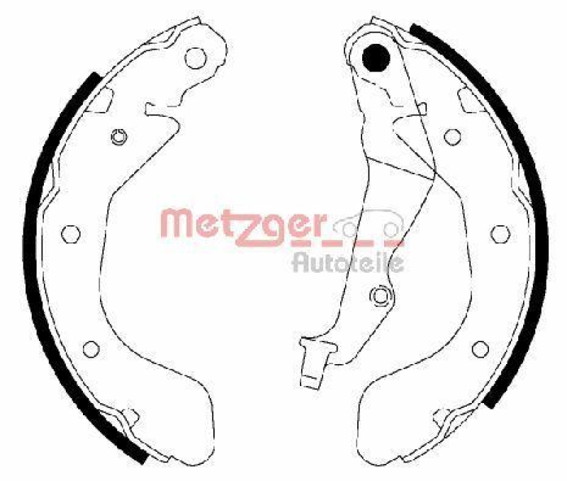 METZGER Bremsbackensatz