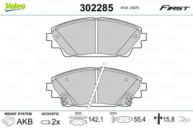 VALEO 302285 SBB-Satz FIRST