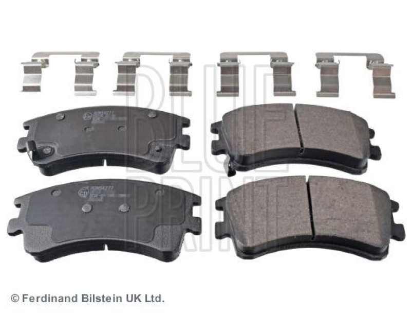 BLUE PRINT ADM54277 Bremsbelagsatz mit Befestigungsmaterial für MAZDA