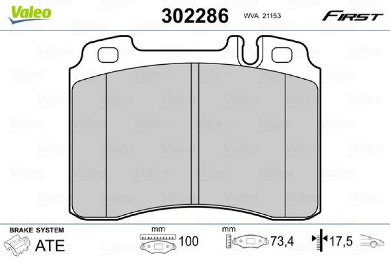 VALEO 302286 SBB-Satz FIRST