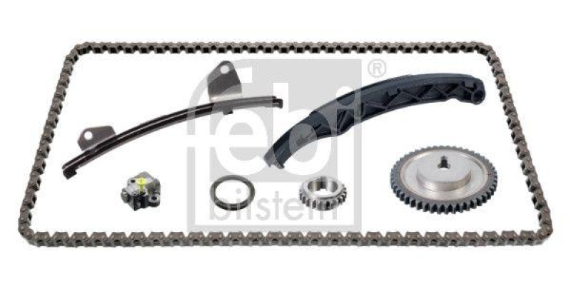 FEBI BILSTEIN 109156 Steuerkettensatz für Nockenwelle, mit Gleitschienen und Kettenspanner für MAZDA