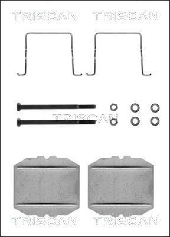 TRISCAN 8105 381506 Montagesatz, Scheibenbremsbelag für Citroen