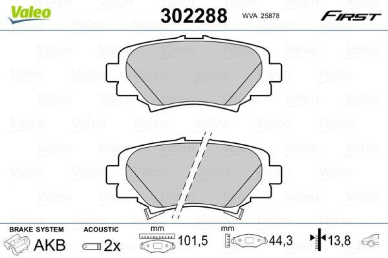 VALEO 302288 SBB-Satz FIRST