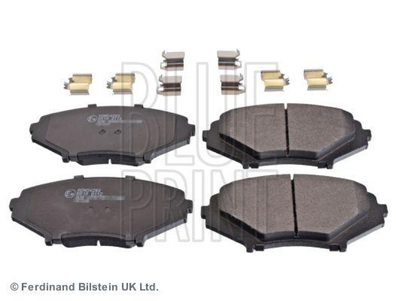 BLUE PRINT ADM54283 Bremsbelagsatz mit Befestigungsmaterial f&uuml;r MAZDA