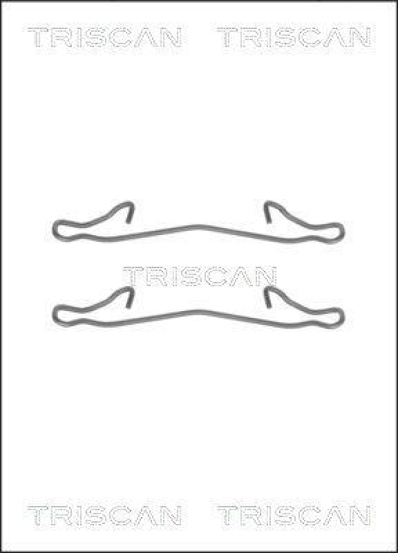 TRISCAN 8105 161563 Montagesatz, Scheibenbremsbelag für Ford Fiesta