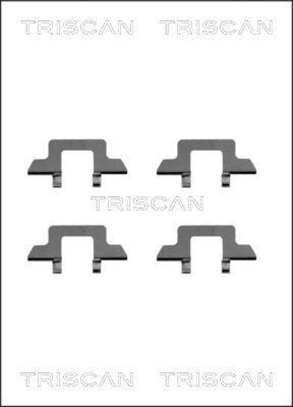 TRISCAN 8105 381612 Montagesatz, Scheibenbremsbelag für Citroen