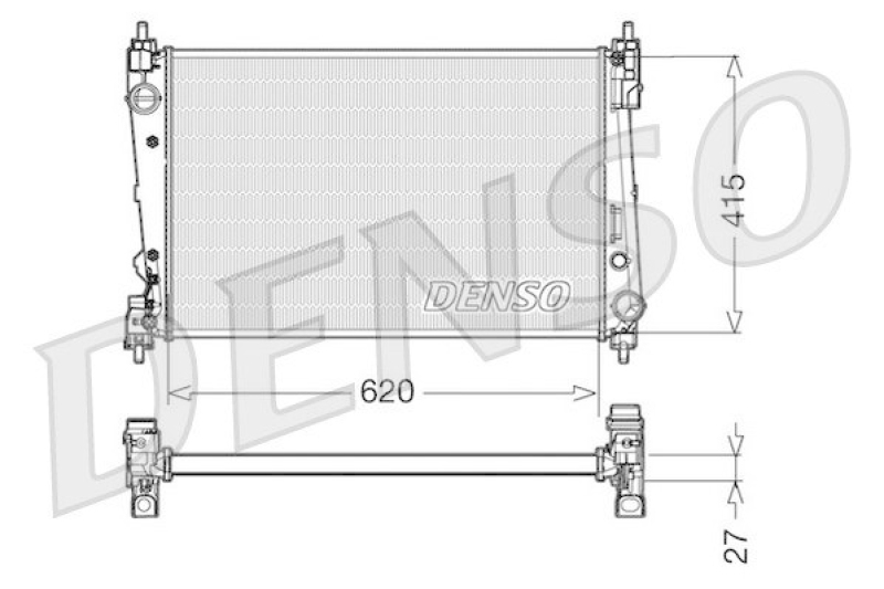 DENSO DRM09111 Kühler FIAT BRAVO II (198) 1.4 T-Jet (2007 - )