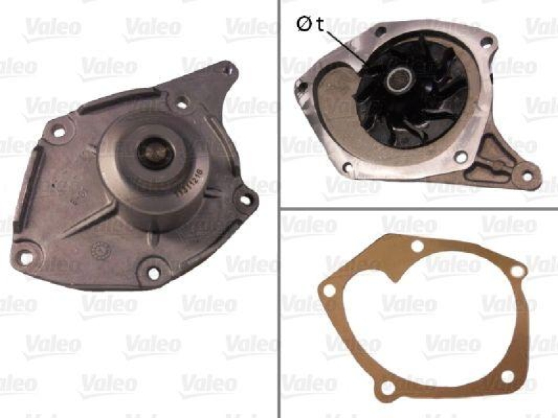 VALEO 506863 Wasserpumpe RENAULT CAPTUR 1.5 DCI