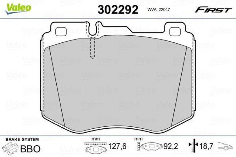 VALEO 302292 SBB-Satz FIRST