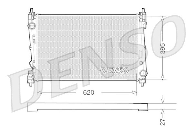 DENSO DRM09112 Kühler FIAT DOBLO Box Body / Estate (263) 1.3 D Multijet (2010 - )