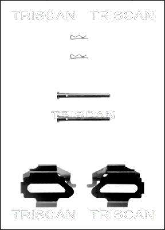 TRISCAN 8105 161613 Montagesatz, Scheibenbremsbelag für Ford Mondeo