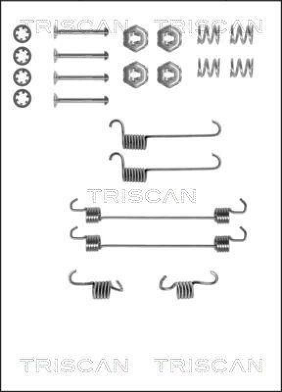 TRISCAN 8105 382518 Montagesatz F. Bremsbacken für Citroen Ax