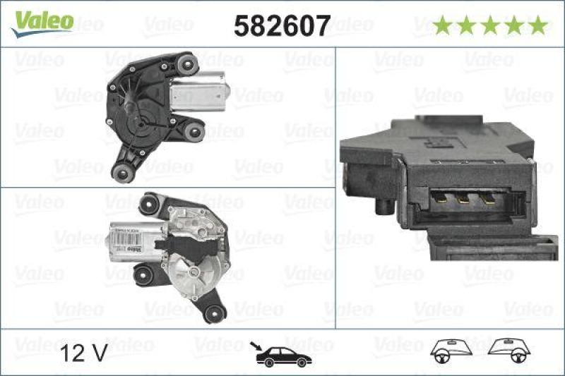 VALEO 582607 Wischermotor Heck