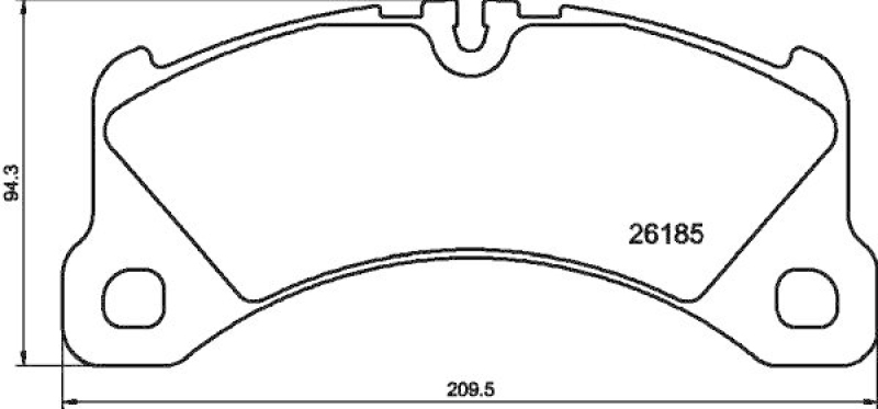 HELLA 8DB 355 040-201 Scheibenbremsbelagsatz