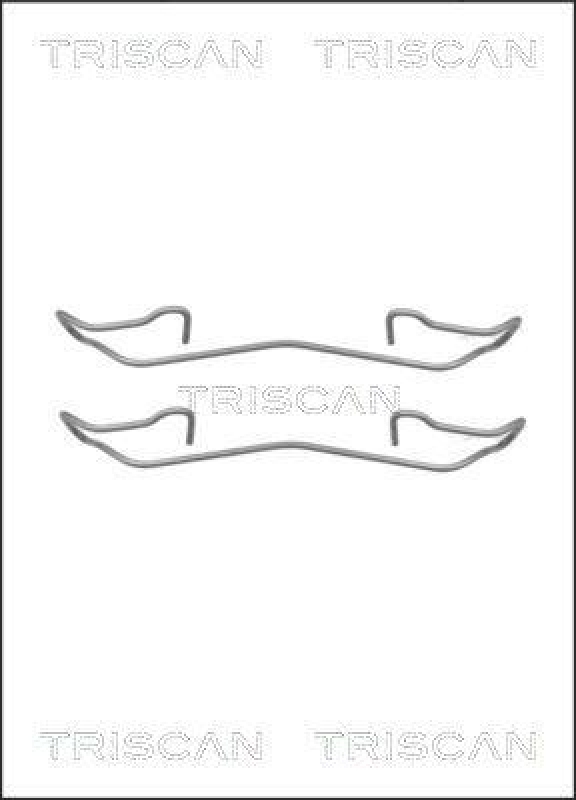 TRISCAN 8105 161617 Montagesatz, Scheibenbremsbelag für Ford Mondeo