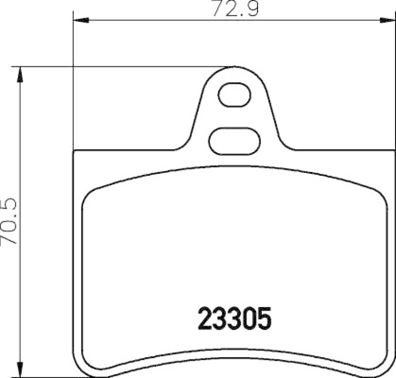 HELLA 8DB 355 019-441 Bremsbelagsatz Scheibenbremse