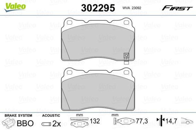 VALEO 302295 SBB-Satz FIRST